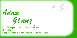 adam glanz business card