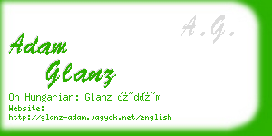 adam glanz business card